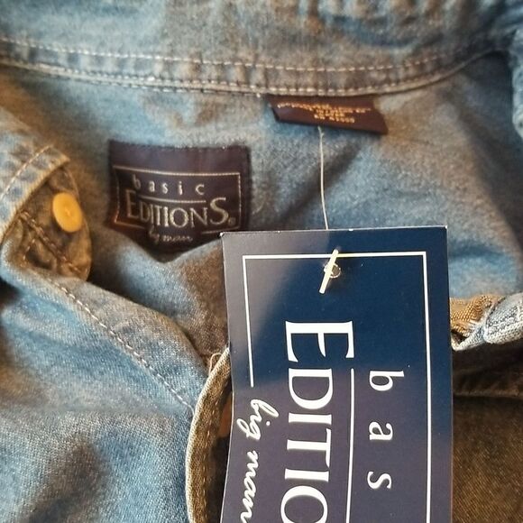 Men's size 2X denim button up - Picture 6 of 7